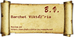 Barchet Viktória névjegykártya
